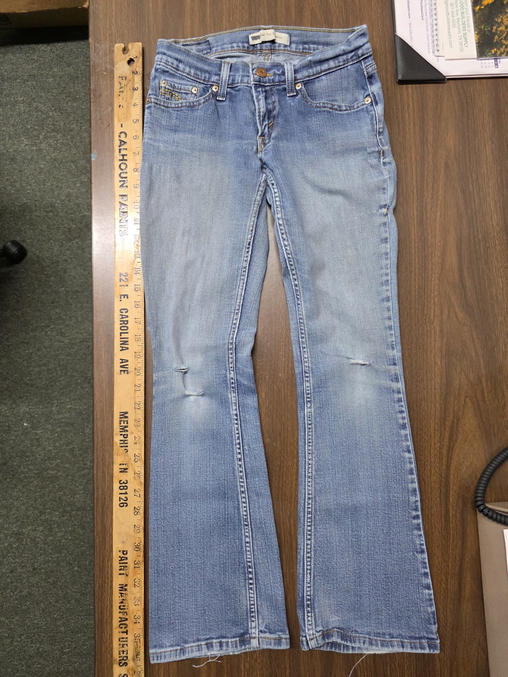 Levi's Light Wash Blue Flare Jeans